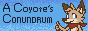 a coyote's conundrum web button